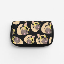 Frenchie With Goggles Pattern Pencil Case