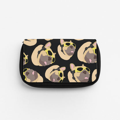Frenchie With Goggles Pattern Pencil Case