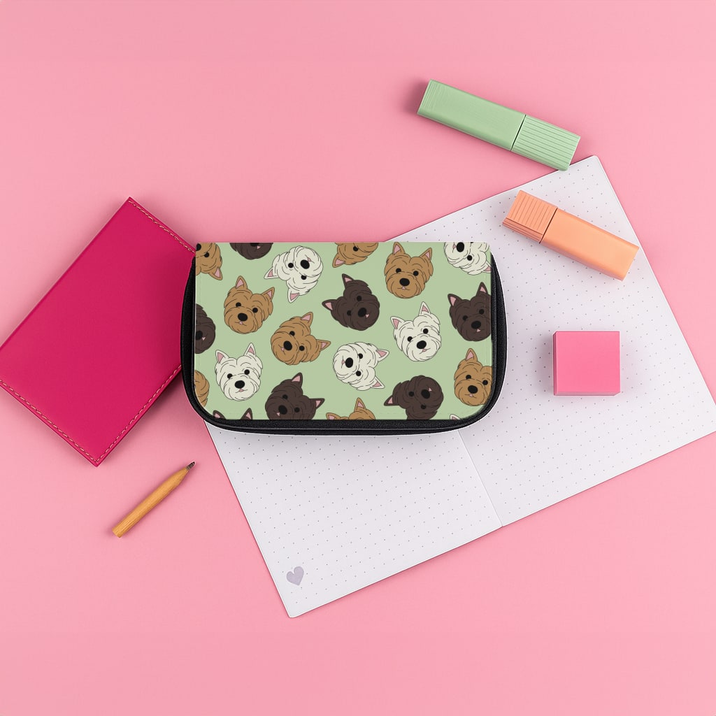 Border Terrier Pattern Pencil Case