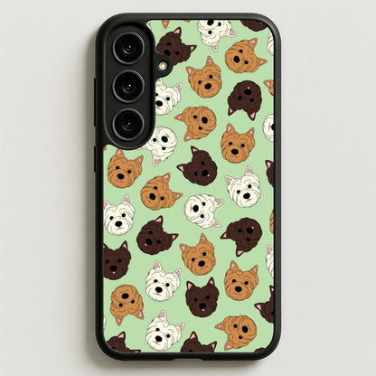 Border Terrier Pattern Phone Case for Galaxy S25FE