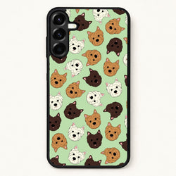 Border Terrier Pattern Phone Case for Galaxy A17