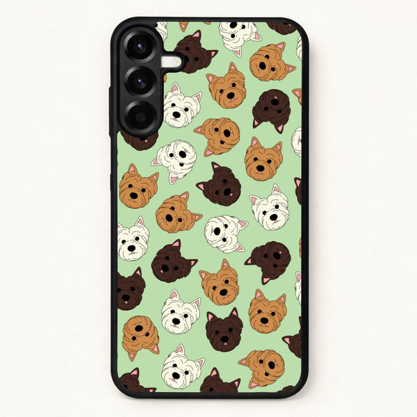 Border Terrier Pattern Phone Case for Galaxy A57