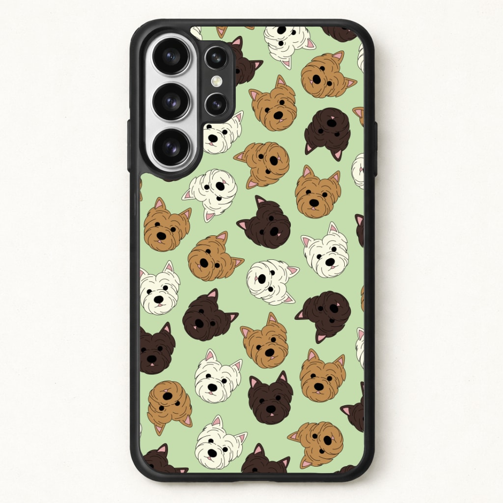 Border Terrier Pattern Phone Case for Galaxy S26 Ultra