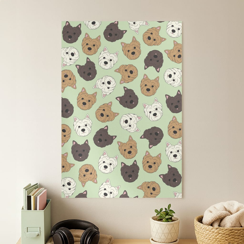 Border Terrier Pattern Poster