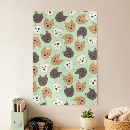 Border Terrier Pattern Poster
