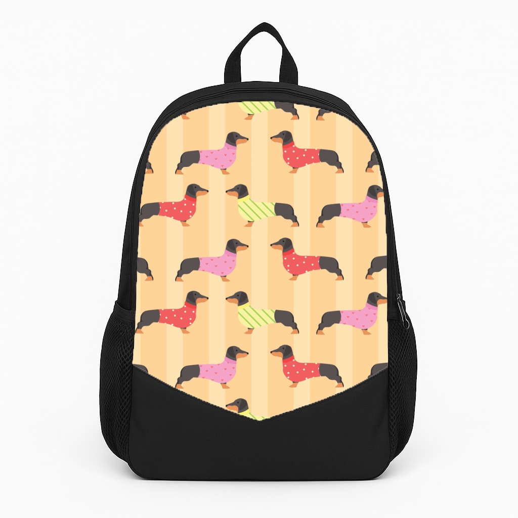 Dachshunds In Sweaters Pattern Backpack