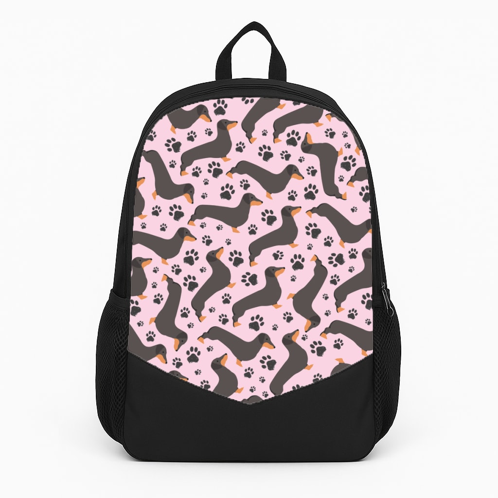Dachschunds And Paws Pattern Backpack