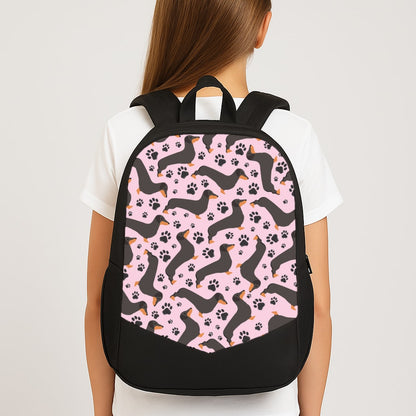 Dachschunds And Paws Pattern Backpack