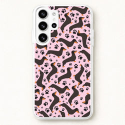 Dachschunds And Paws Pattern Phone Case for Galaxy S26 Ultra