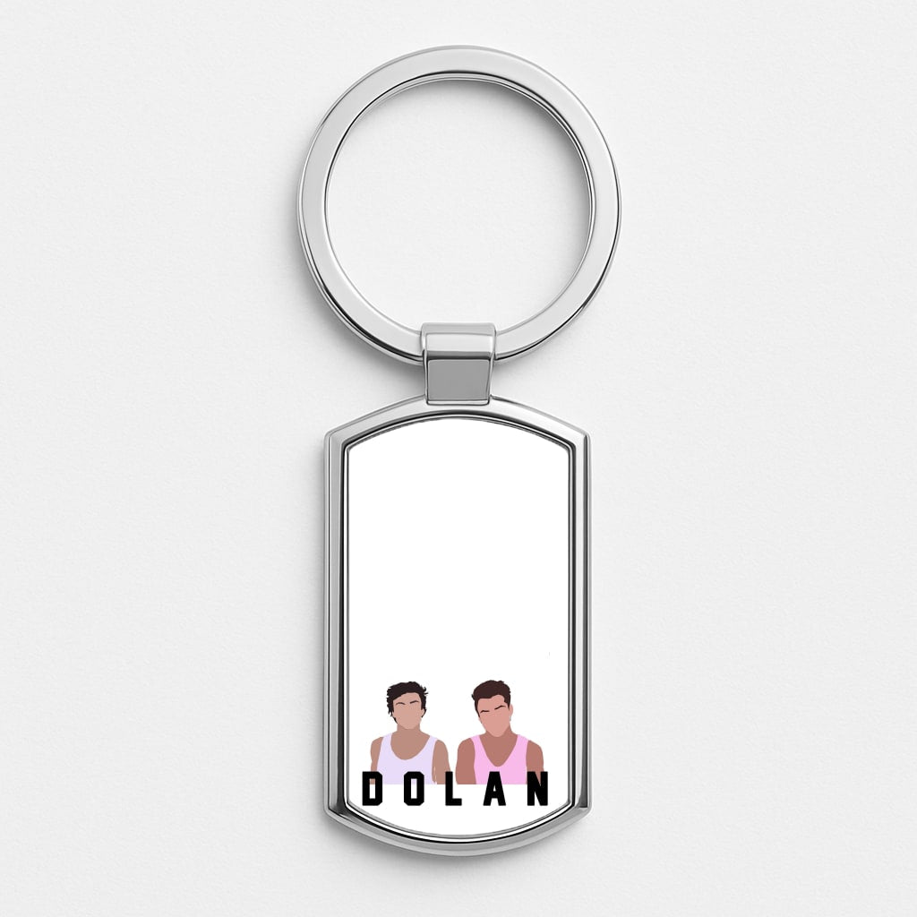 Dolan Twins Cartoon Silver Keyring