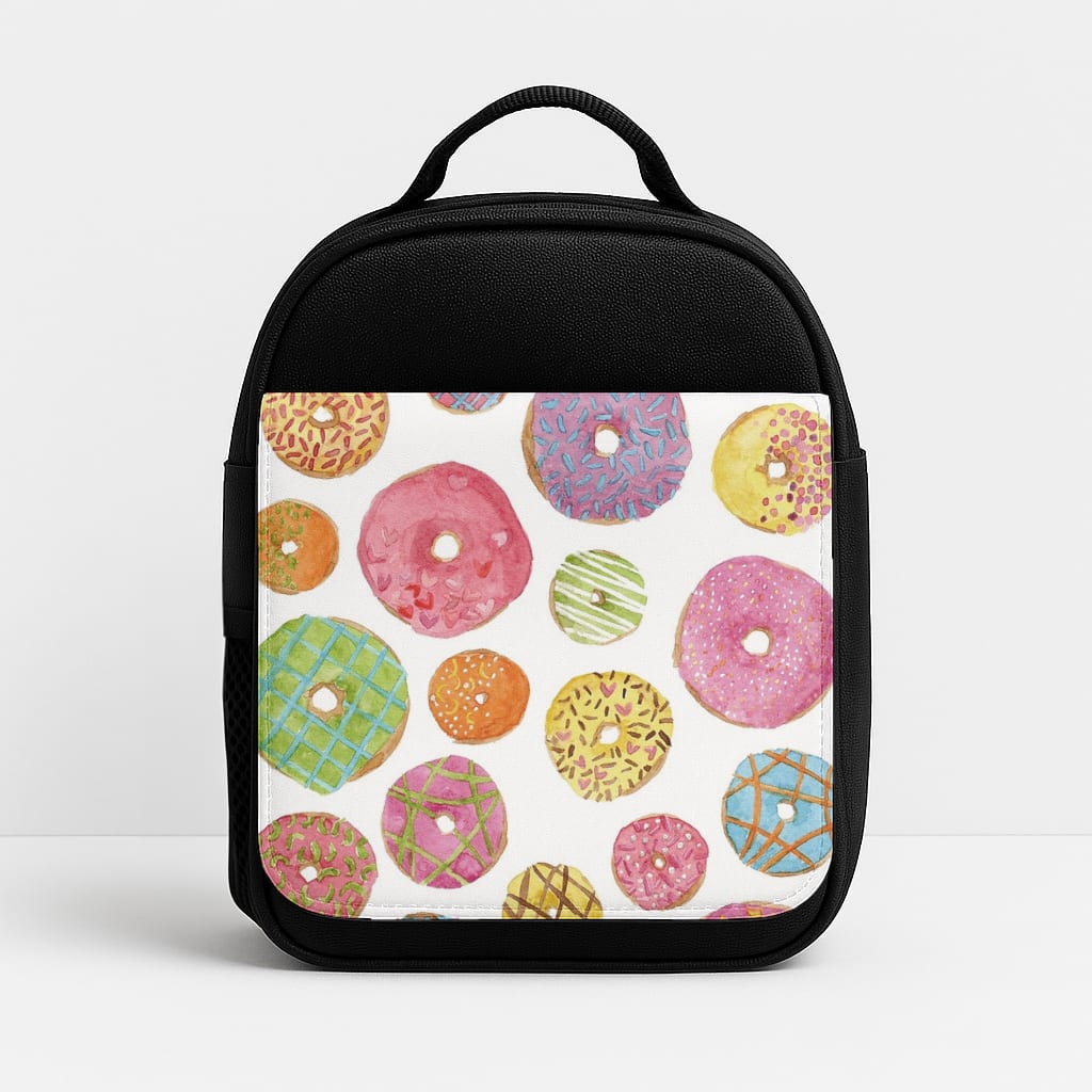 Dougnut Pattern Insulated Lunchbox