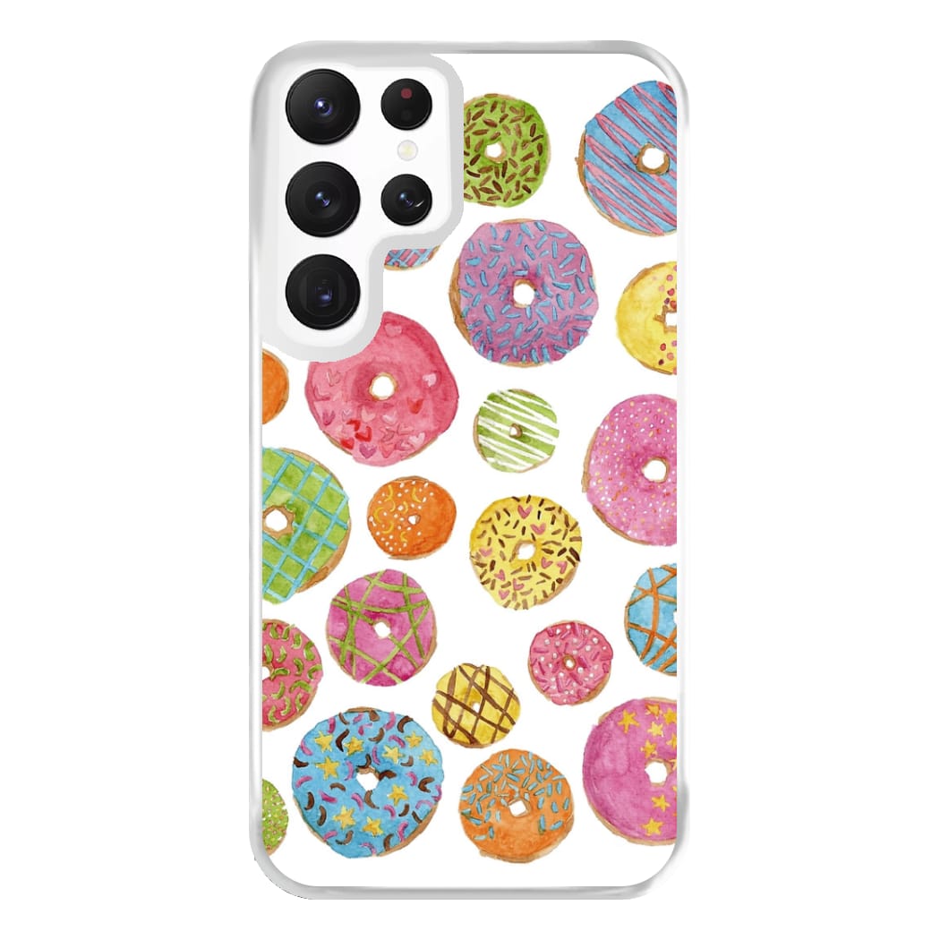 Dougnut Pattern Phone Case for Galaxy S22 Ultra