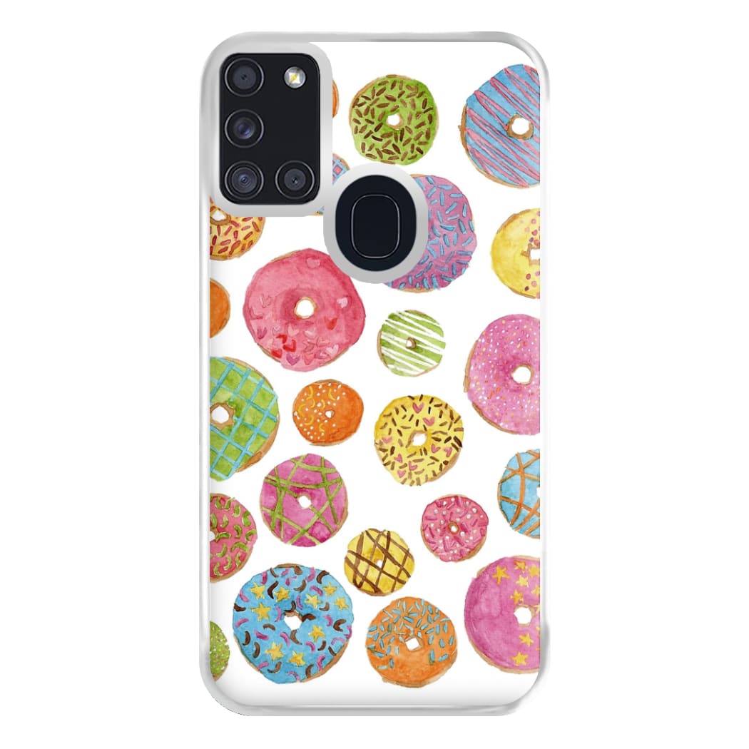 Dougnut Pattern Phone Case for Galaxy A21s