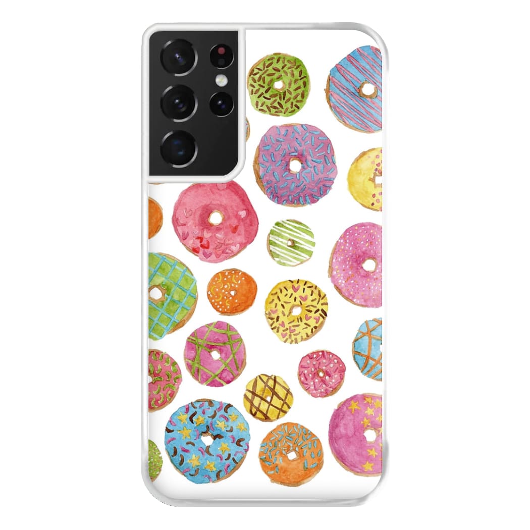 Dougnut Pattern Phone Case for Galaxy S21 Ultra