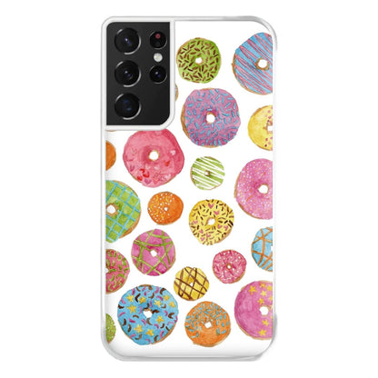 Dougnut Pattern Phone Case for Galaxy S21 Ultra