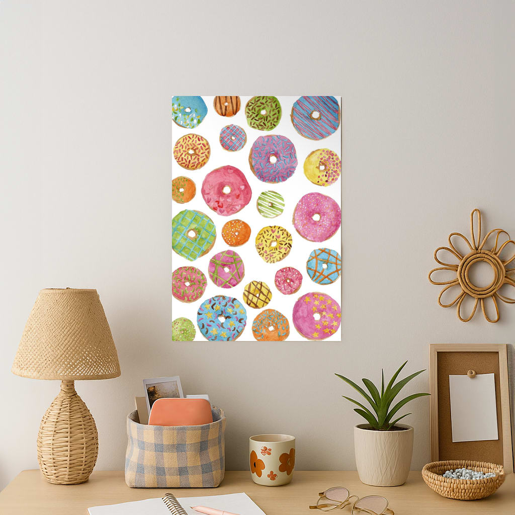 Dougnut Pattern Art Print