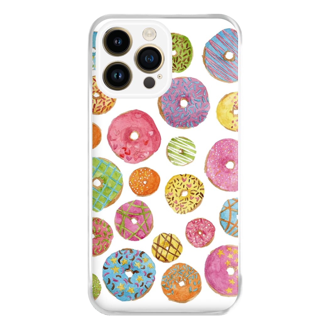 Dougnut Pattern Phone Case for iPhone 14 Pro Max