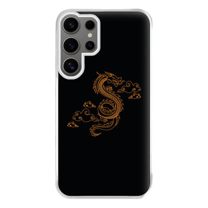 Orange - Dragon Patterns Phone Case for Galaxy S24 Ultra