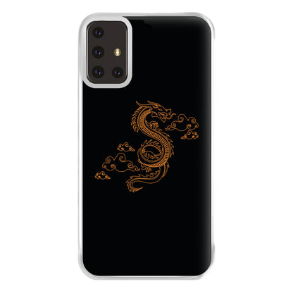 Orange - Dragon Patterns Phone Case for Galaxy A71