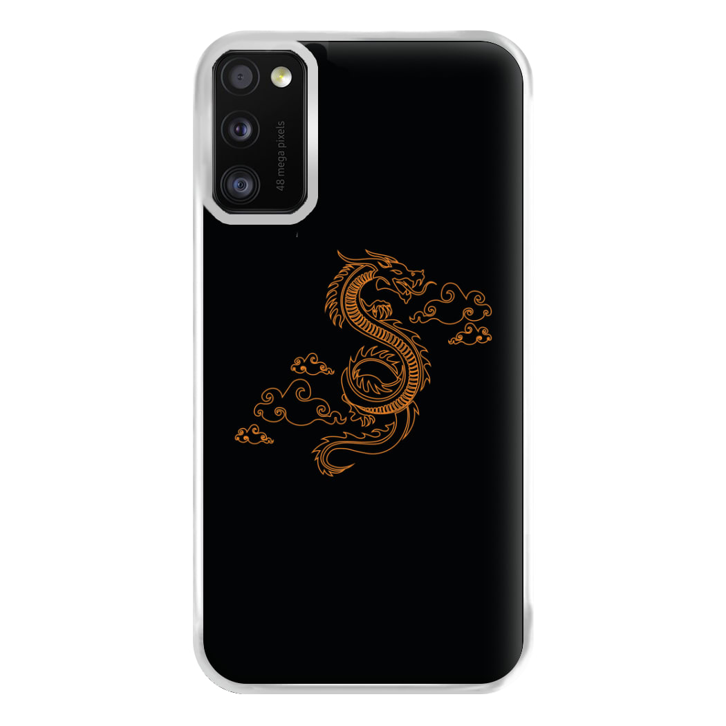 Orange - Dragon Patterns Phone Case for Galaxy A41