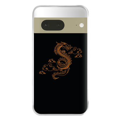 Orange - Dragon Patterns Phone Case for Google Pixel 7a