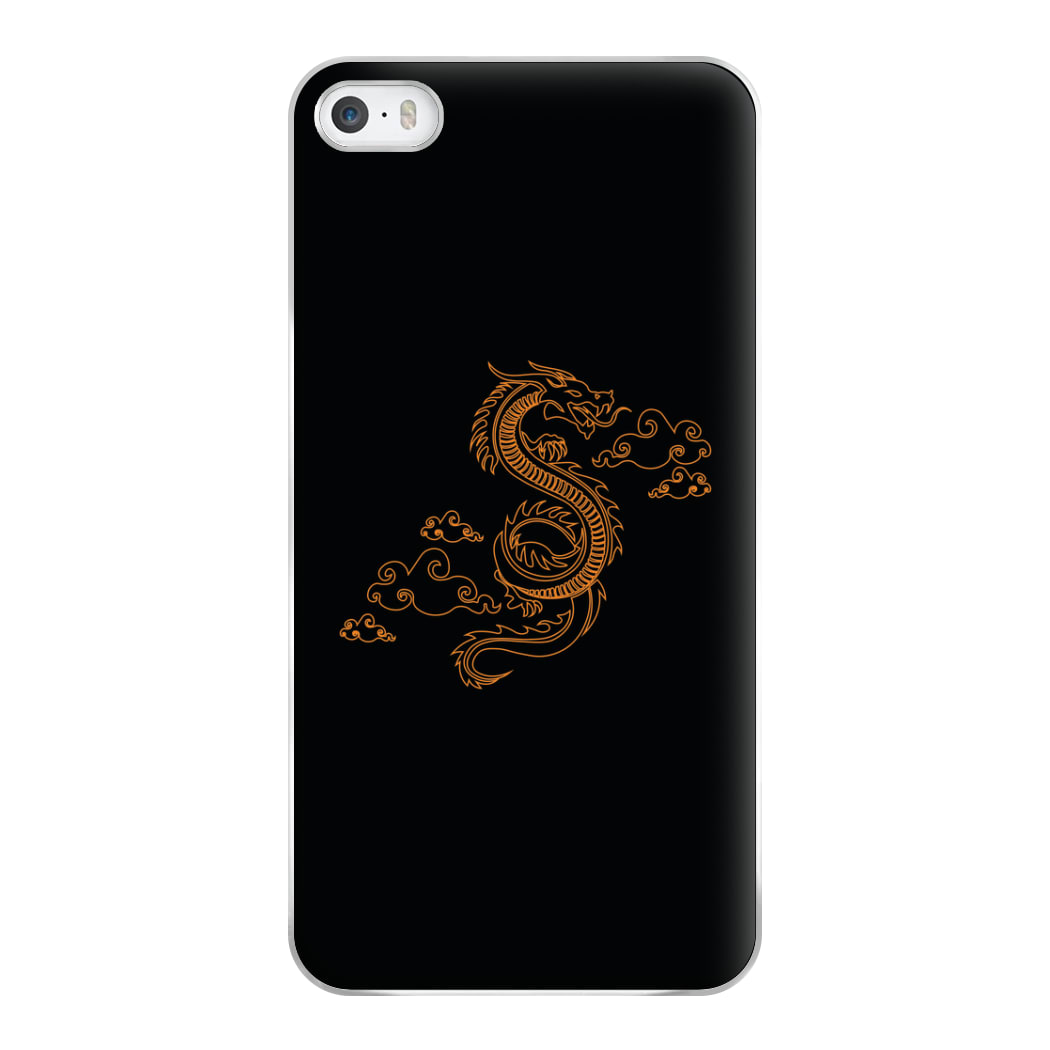 Orange - Dragon Patterns Phone Case for iPhone 5 / 5s / SE 2016