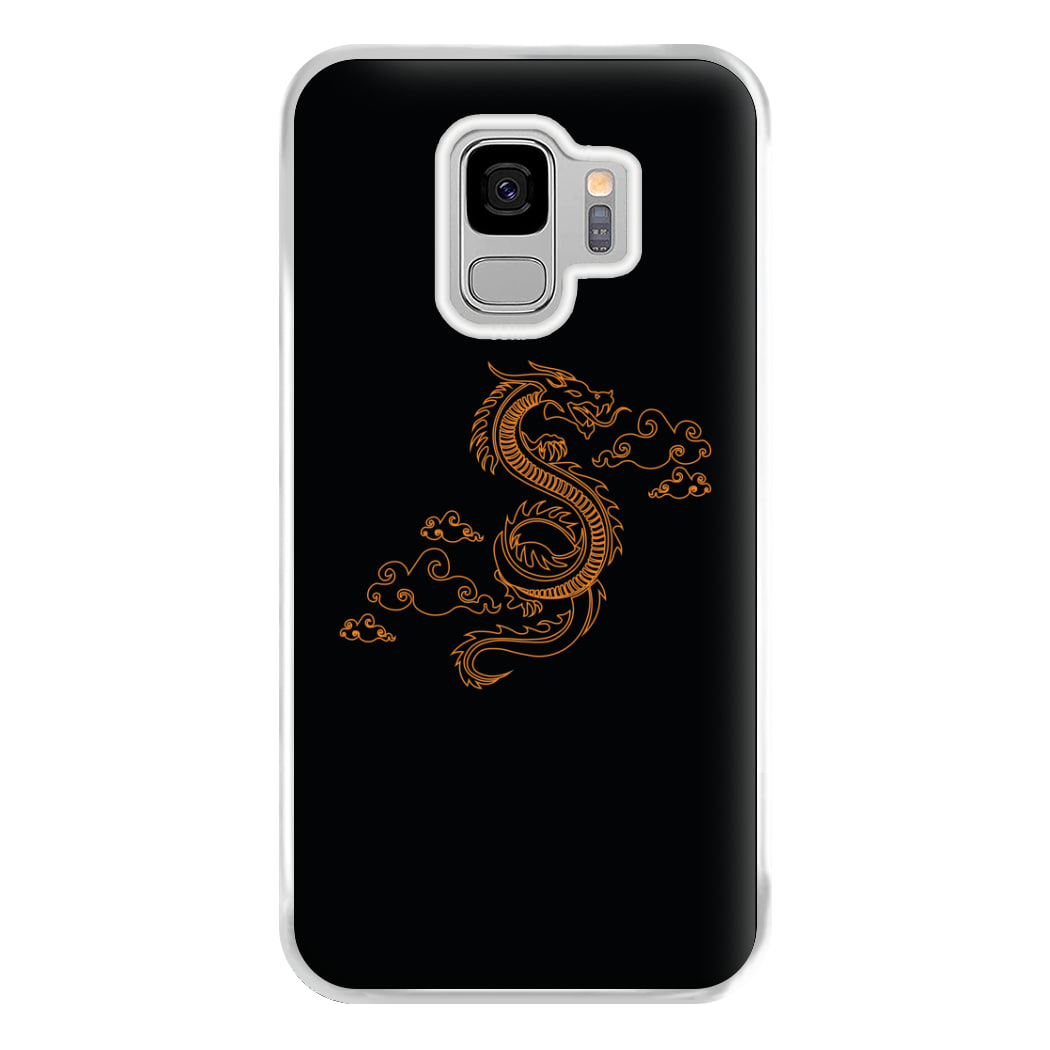 Orange - Dragon Patterns Phone Case for Galaxy S9 Plus