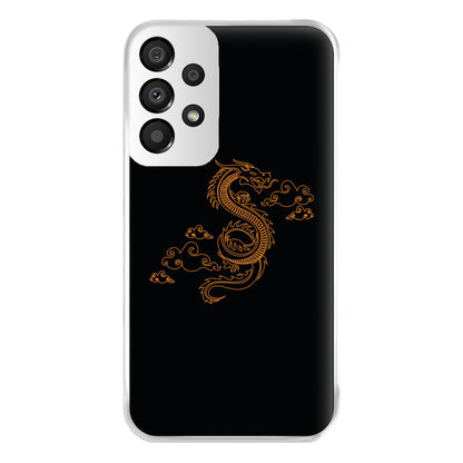 Orange - Dragon Patterns Phone Case for Galaxy A33