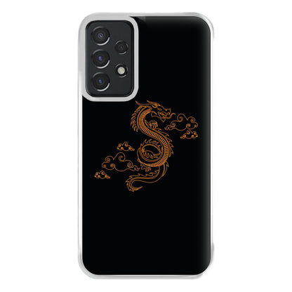 Orange - Dragon Patterns Phone Case for Galaxy A52 / A52s