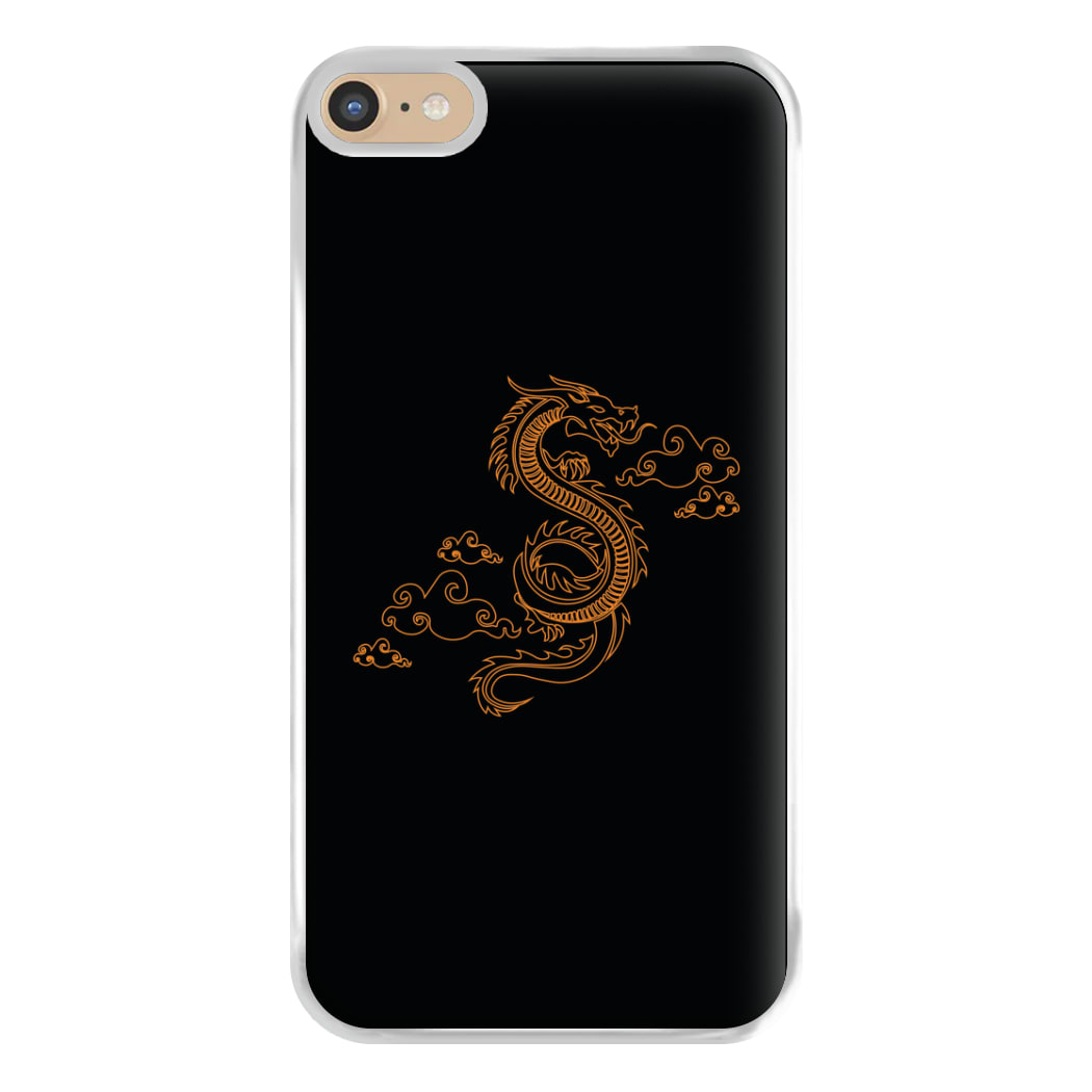 Orange - Dragon Patterns Phone Case for iPhone 6 Plus / 7 Plus / 8 Plus