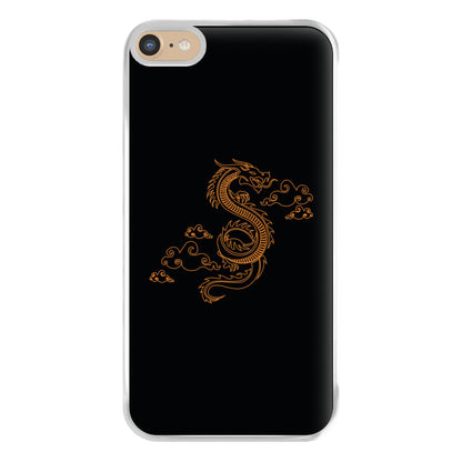 Orange - Dragon Patterns Phone Case for iPhone 6 Plus / 7 Plus / 8 Plus