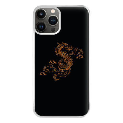 Orange - Dragon Patterns Phone Case for iPhone 11 Pro Max