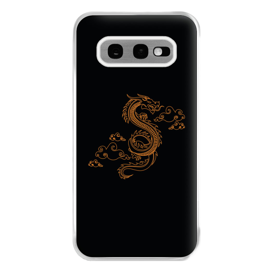 Orange - Dragon Patterns Phone Case for Galaxy S10e