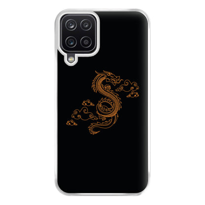 Orange - Dragon Patterns Phone Case for Galaxy A12