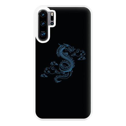 Blue - Dragon Patterns Phone Case for Huawei P30 Pro