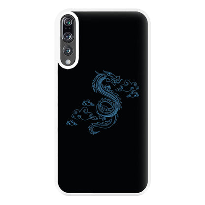 Blue - Dragon Patterns Phone Case for Huawei P20 Pro