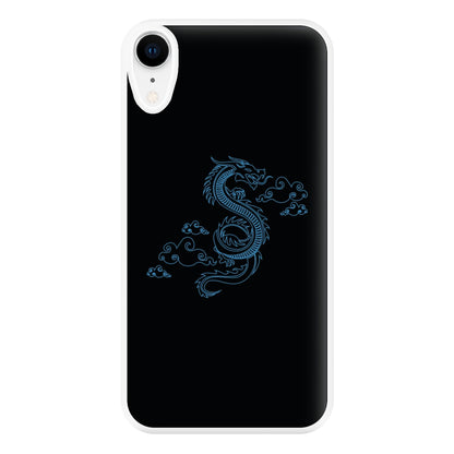 Blue - Dragon Patterns Phone Case for iPhone XR