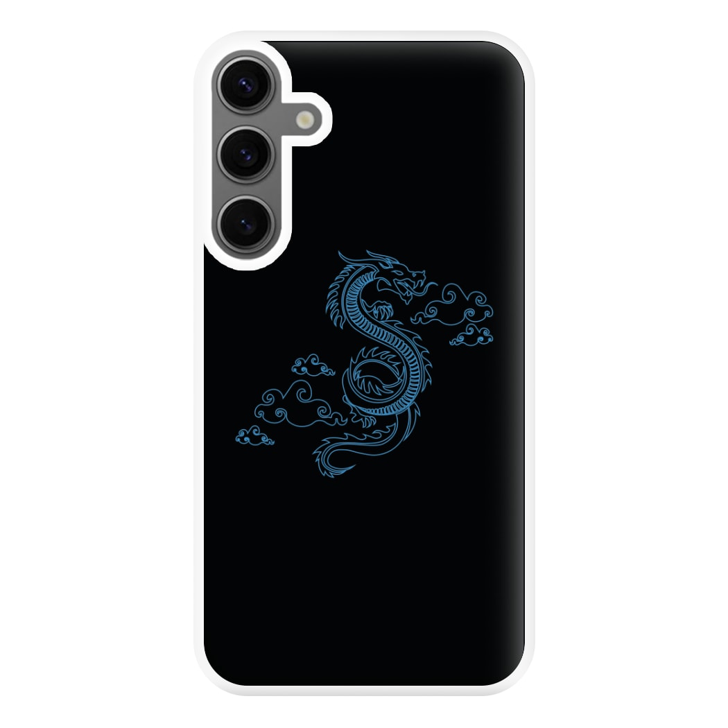 Blue - Dragon Patterns Phone Case for Galaxy S24FE