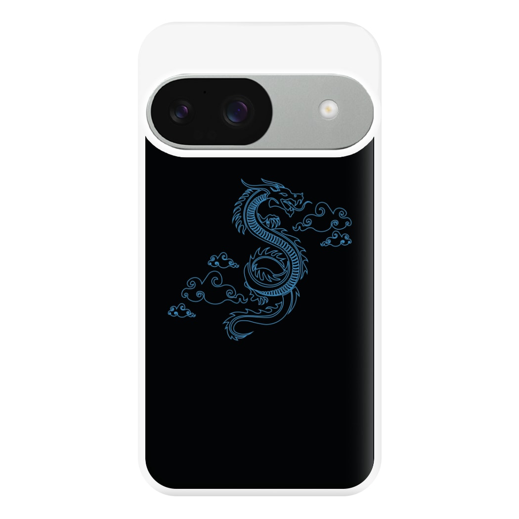 Blue - Dragon Patterns Phone Case for Google Pixel 9 / 9 Pro