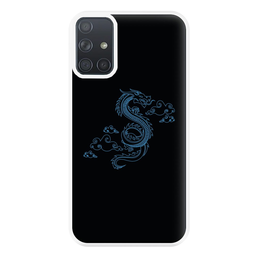 Blue - Dragon Patterns Phone Case for Galaxy A71