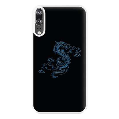 Blue - Dragon Patterns Phone Case for Huawei P20