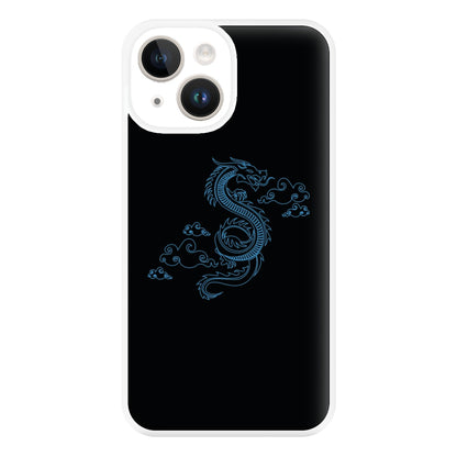 Blue - Dragon Patterns Phone Case for iPhone 14