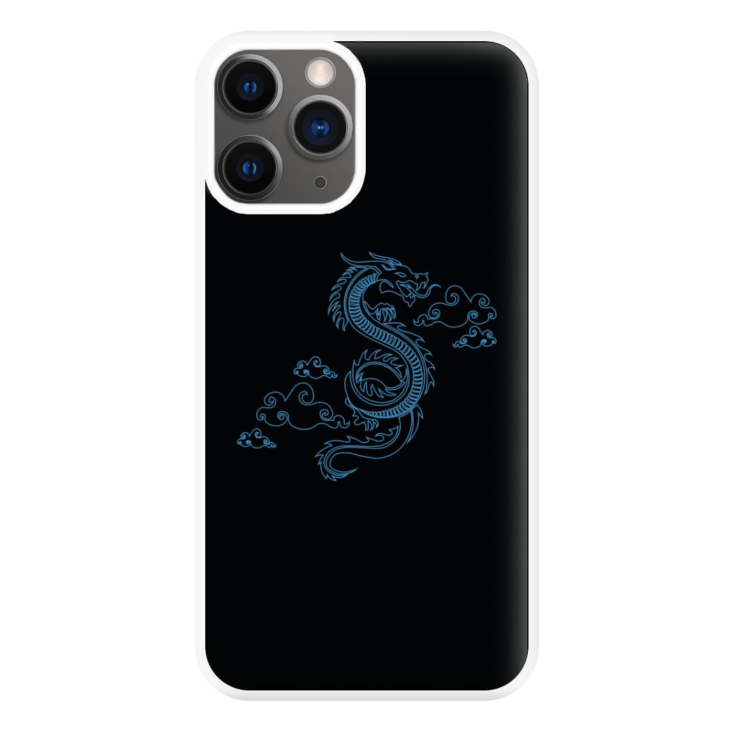 Blue - Dragon Patterns Phone Case for iPhone 12 Pro Max