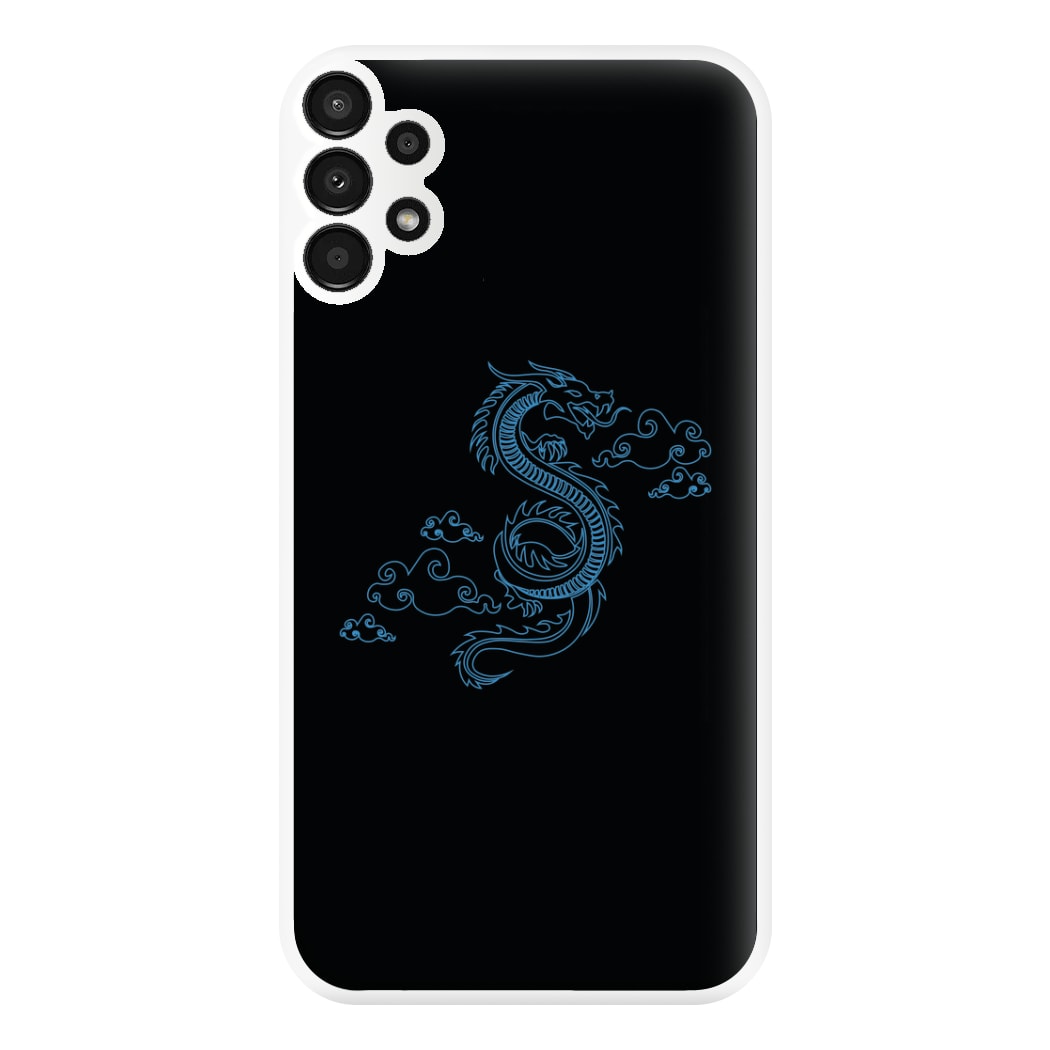 Blue - Dragon Patterns Phone Case for Galaxy A13