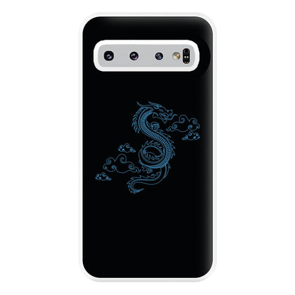 Blue - Dragon Patterns Phone Case for Galaxy S10 Plus