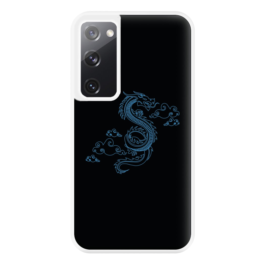 Blue - Dragon Patterns Phone Case for Galaxy S20FE