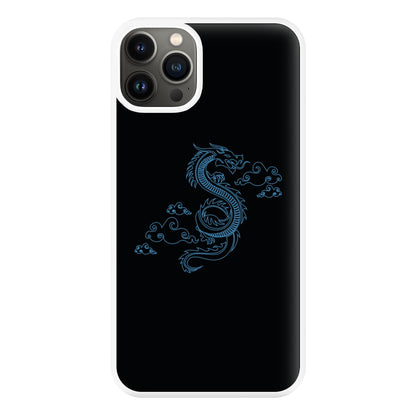 Blue - Dragon Patterns Phone Case for iPhone 13