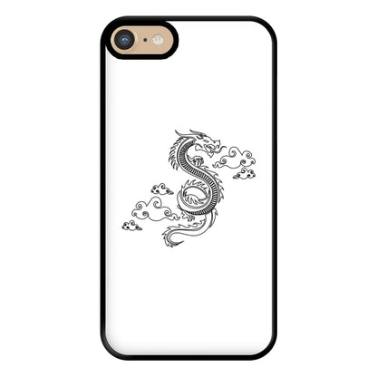 Black - Dragon Patterns Phone Case for iPhone 6 / 7 / 8 / SE