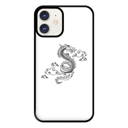 Black - Dragon Patterns Phone Case for iPhone 11