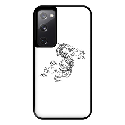 Black - Dragon Patterns Phone Case for Galaxy S20FE